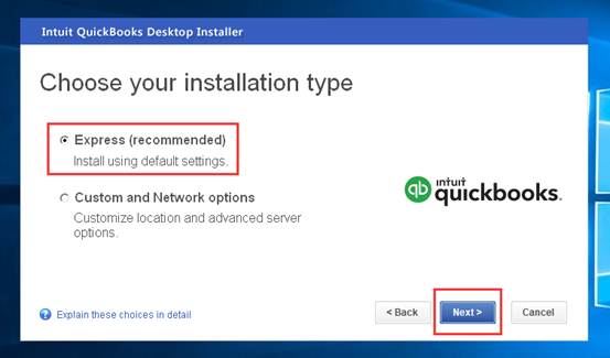 安装QuickBooks