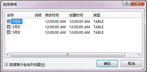 Excel多表汇总